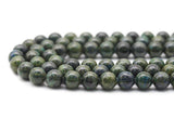 Genuine Green Blue Chryscolla Round Smooth Beads, Sku#U1393