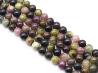 Genuine Quality Mixed Color Tourmaline Round Smooth Beads, Sku#U1394