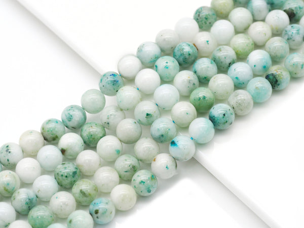 Genuine Quality Blue Agate Round Smooth Beads, Sku#U1395