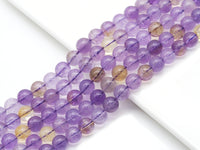 Genuine High Quality Ametrine Round Smooth Beads, Sku#U1396