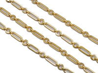 Thick Paperclip Chain with Round Link by Yard, sku#LS10