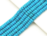 Turquoise Rondelle 5x8mm Smooth Beads,Sku#U1198