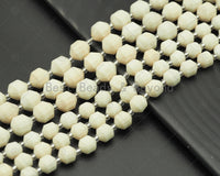 Double Point Ivory Jade Beads, Sku#U1304