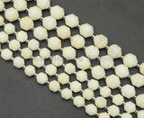 Double Point Ivory Jade Beads, Sku#U1304