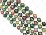 Double Point Indian Jade Beads, Sku#U1307