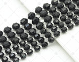 Black Onyx Double Point Beads, Sku#U1310