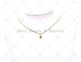 Green Enamel HexagramCharm, Sku#L644