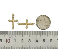 Gold Cross with MOP Charm, Sku#Y605