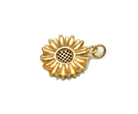 Enamel Sunflower Charm, Sku#LX09