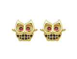 CZ Owl Charm, Sku#LK587