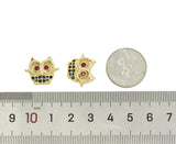 CZ Owl Charm, Sku#LK587