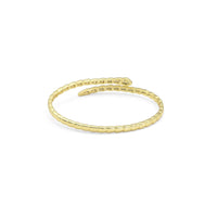 Think CZ Snake Gold Adjustable Bracelet, Sku#LX264