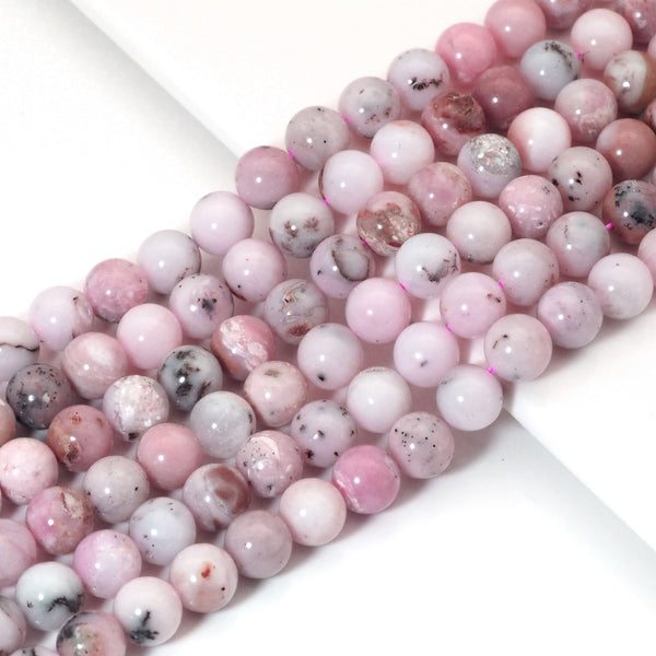 Genuine Pink Opal, 6mm/8mm/10mm Round Smooth Beads, Sku#U1620