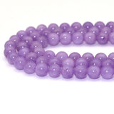 Genuine Lavender Jade, 6mm/8mm/10mm Round Smooth Beads, Sku#U1618