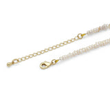 Pearl Love Coin Charm Adjustable necklace, Sku#EF335