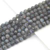 Genuine Purple Labradorite, 6mm/8mm/10mm Round Smooth Beads, Sku#U1622