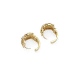 MOP CZ Chunky Hoop Earrings, Sku#LX269