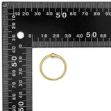 Gold Twisted Nail Adjustable Ring, Sku#LX271