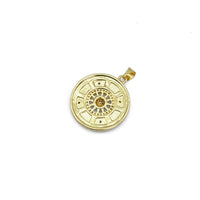 Pearl Gemstone Sun Moon Star Heart Coin Charm, Sku#LX297