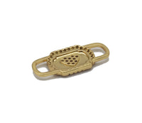 Gold Heart On Lock Shape Connector, Sku#Y751