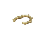 Gold Round Boat Anchor Frame Shape Clasp, Sku#Y753