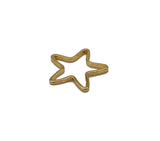 Gold Five Star Frame Shape Charm, Sku#ZX104