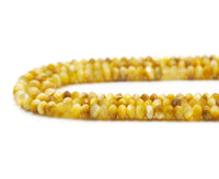Genuine Golden Tiger Eye Rondelle Faceted Beads, Sku#UA286