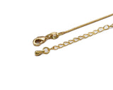 Dainty Thin Gold Filled box Chain Necklace, sku#ZX105
