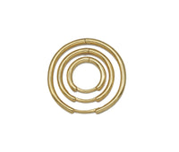 Gold Thin Hoop Earrings, Sku#ML60