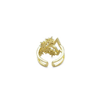 Gold Multi Stars North Star Adjustable Ring, Sku#LX328