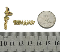 CZ Gold Mama Word On Gold Beads Adjustable Bracelate, Sku#JL150