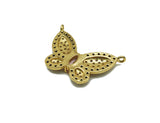 CZ Butterfly Charm, Sku#JL96