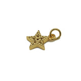 CZ Five Point Star Charm, Sku#Y636