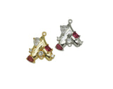 CZ Heart Charm, Sku#Y635