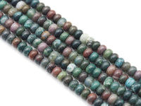 Genuine Indian Agate Rondelle Smooth Beads, Sku#U1406