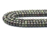 Genuine Dragon Blood Stone Rondelle Smooth Beads, Sku#U1407