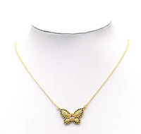 CZ Butterfly Charm, Sku#JL96