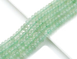 Genuine Green Aventurine Rondelle Smooth Beads, 4x6mm, Sku#U1410