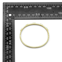 Thin Rectangle CZ Stud Bracelet, Sku#LX338