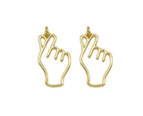 Love You Hand Gesture Charm, Sku#F1465