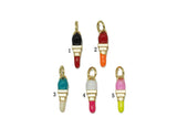 Enamel Lipstick Pendant, Sku#F1461