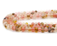 Natural Golden Quartz Rondelle Smooth Beads, Sku#U1415