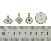 CZ Evil Eye MOP Pendant, Sku#L652