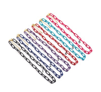 Colorful Enamel Paperclip Chain necklace, sku#EF176