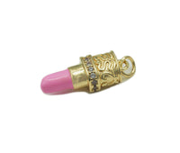 CZ Enamel Lipstick Pendant, Sku#F1470