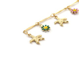 Starfish Daisy Flower Chain By Yard/Choker Necklace, sku#LS21