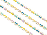 Enamel Butterfly Chain By Yard/Butterfly Choker Necklace, sku#LS24