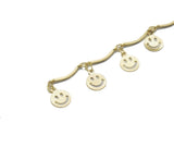 Gold Cute Smiley Face Chain By Yard, sku#LS26