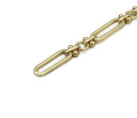 High Quality Long paperclip with dots bar connector Chain By yard, sku#LS29