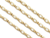 Quality Fancy Oval link chain by yard, sku#LS32